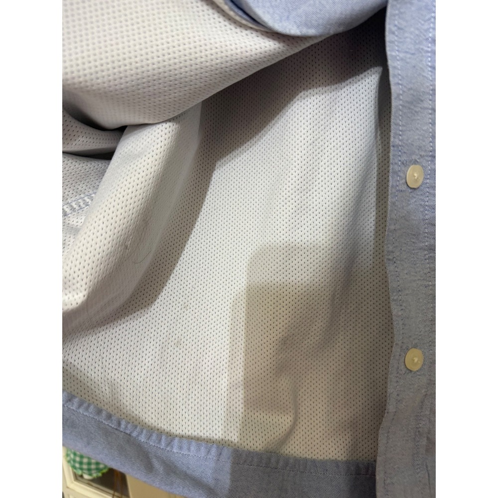 5.11 Tactical Series Mens XL Blue Long Sleeve Mesh Lined Snap Front Oxford Shirt - Picture 5 of 6